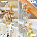 Travel Portable Plastic Bags Hooks Cute Purse Hanging Hanger Desktop Decoration Holder Keys Handbag Hooks Table Hanger. 