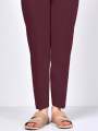 Maroon Straight Trouser/Pant/Capri For Girls/Ladies-Non See Through Fabric. 