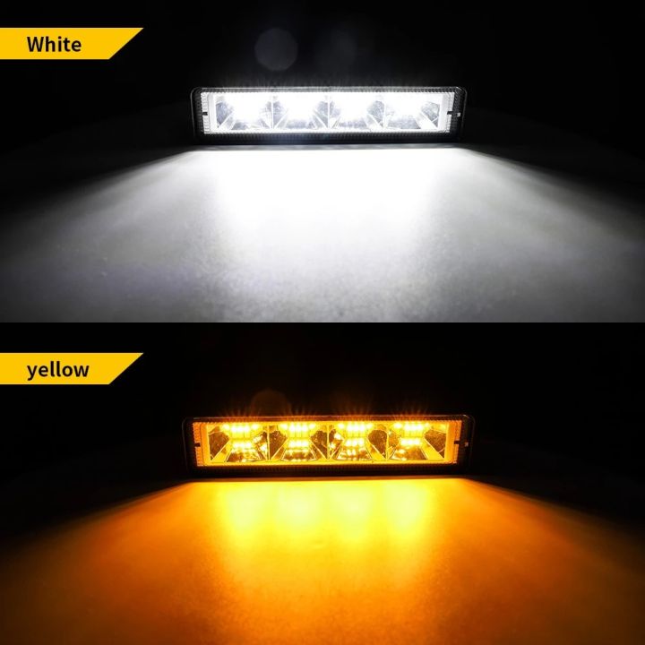 Super%20Bright%2024%20SMD%201(pcs)%20Light%20Bar%202%20Color%20White,%20Yellow,%20With%20Flasher%20For%20Car%20Bumpers,%20Jeeps%20&%20Bikes%20Universal%20Fitting%20-%20Image%206