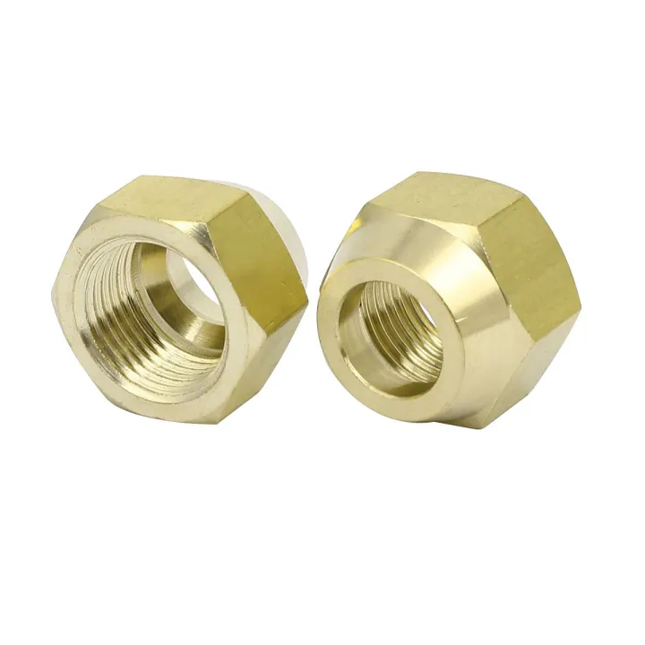 Pack%20Of%203%20Brass%20Flare%20Nut%201/4"%20Nuts%20HVAC%20Brass%20Nut%201/4%20Inch%20Heavy%20Duty%20Brass%20Fittings%20AC%20Parts%20NUT%201/4inch%20-%20Image%206