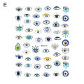 Nail Slider Eyes Patterns 3D Effects Ultra Thin Abstract Line Pattern Evil Eye Design Nail Sticker for Women. 