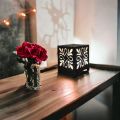 Gift City Presents Unique 3D Design Wooden Lamp - Black, Warm White LED, Side Table & Bedroom Decor, Free Shipping & Warranty. 