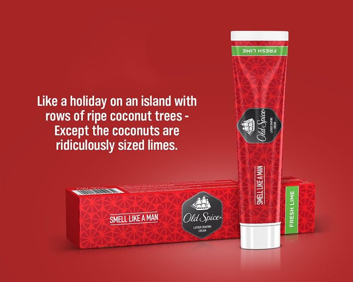 Old Spice Lather Shaving Cream Fresh Lime -70g