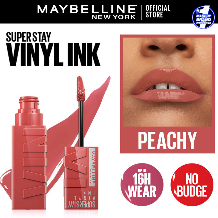 Maybelline New York - Superstay Vinyl Ink Lipstick Peachy