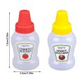 Mini Tomato Ketchup Bottle Portable Sauce Salad Bottle ,Reusable Plastic Sauce Containers for Ketchup Food-Safe & Freezer-Safe, Ketchup Squeeze Bottle. 