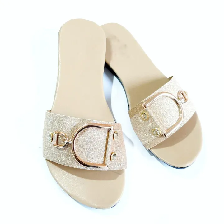 Ladies'%20Flat%20Sandals%20-%20Comfortable%20Cotton%20Sole,%20Stylish%20Party%20Footwear%20-%20Image%203