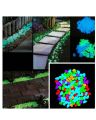 Glow In The Dark Stones Pebbles Aquarium Plants Fairy Mini Garden - Pack of 1. 