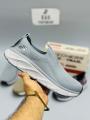 Skechers D'Lux Trail Running Shoes Memory Foam For Men Light Grey. 