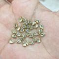 60 Pcs Tiny Drop Shape Kundan Stones for Embroidery, Craft and Jewellery Making (3mmx5 mm). 