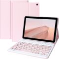 Fire HD 10/HD 10 Plus Tablet 2021 (11th Generation) 10.1 inch, Slim Folding Stand Cover with Wireless Bluetooth Keyboard, Fire Tablet Keyboard Case Pink. 