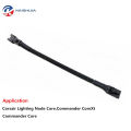 Corsair 5v 12v 3pin 4pin Rgb Fan To Jst Sm 3-Pin Argb Adapter Cable For Phanteks / Lian-Li Led Strip Black Sleeved. 