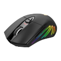 INDENA G-535 RGB 5000-DPI Rechargeable Gaming Wireless Mouse Bluetooth Support | 2.4-G Wireless With Breathable RGB Lights | Gaming Wireless Mouse. 