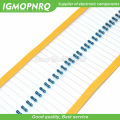 100pcs Metal film resistor Five color ring Weaving 1/4W 0.25W 1% 150K 150K ohm 150Kohm. 