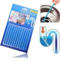 Drainage Block Remover Cleaning Rod Pipes for Toilet Bathtub and Kitchen Drain Cleaning. (1 Packs of 12 Sticks). 