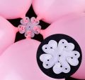 Balloon clips - Pack of 10 flower balloon clips for easy decor at birthday, anniversary, bridal and baby shower, Eids. 