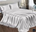 Silk Bedsheet Plain King Size, 3 Piece Printed Fancy Silk 1 Bed Sheet King Size with 2 Silk Pillow Covers, Silk Bed Sheet King Size Fancy has Soft and Luxurious Feel. 