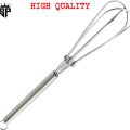 SP Dealz Hand Mixer Electric 1Pc Multifunctional Rotary Manual Egg Beater Mixer Mini Kitchen Egg Whisk Bake Tool Egg Agitator Metal Eco-Friendly Egg Mixer (Size : 18 * 2.5cm). 