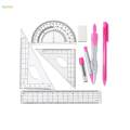 Geometry Set Compass Set Protractor for Mathematician Engineers Engineering. 