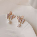 【shengxiong6525】Women's Drop Earrings Fashion Delicate Crystal Girls Accessories for Special Day Korean Style Female Earring. 