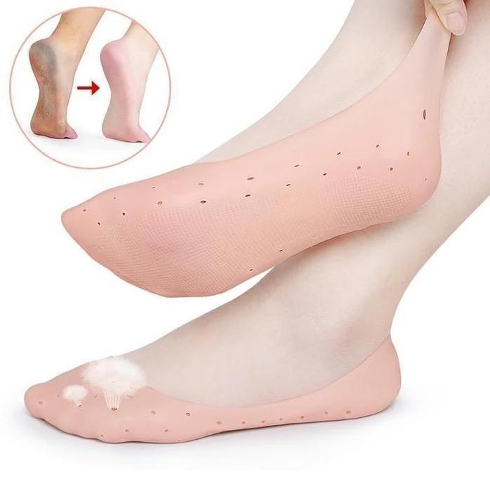 Anti-Crack Silicone Gel Moisturising Socks Men Women Breathable Socks Foot Skin Care Waterproof