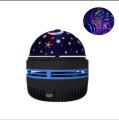 360° Rotating Star Projection Lamp LED Galaxy Starry Sky Night Light USB Charging Ambient Light Romantic Starlight Projector Children Bedroom Star Moon Table Bedside Lamp Decoration. 