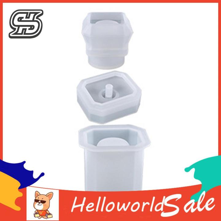 HelloWorld Casting Molds Flexible Perfume Bottle Silicone Mould DIY Epoxy Casting Gadgets