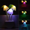 LED Night Light Mushroom Lamp with automatic sensor control. 