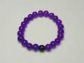 Beautiful Purple and Black Glass Bead Friendship Bracelet for Couples, Bestfriends, Besties, Boys and Girls. 