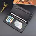 Leather Long Wallet For Men Slim Money Mobile Wallet Card Holder ( 3 designs ). 