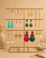 Gold Jewelry Stands, Ring, Necklace, Earrings, Bracelet Hangers,Cabinet,Organizer. 