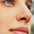 Nose Ring Tiny Hoop Nose PACK of 2 gold/silver color For Women. 