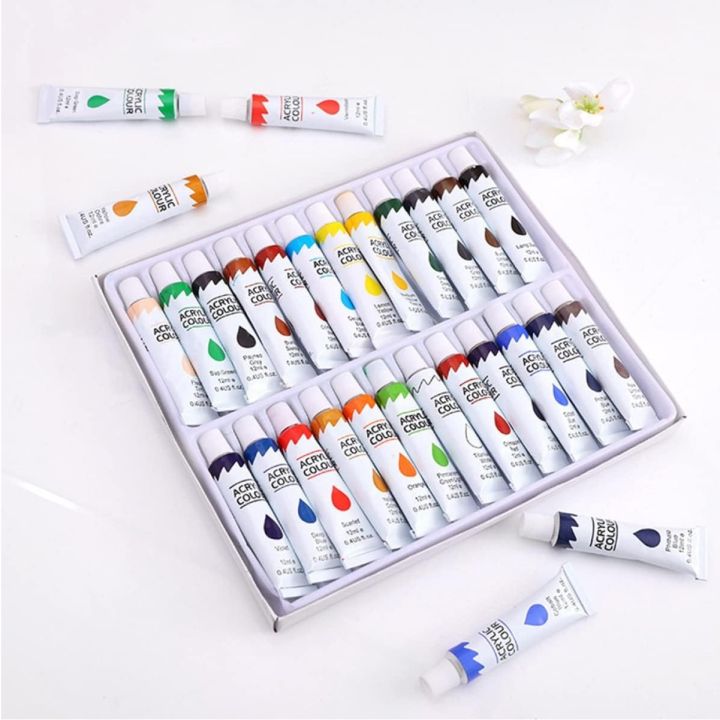 Acrylic%20Color%20Paints,%20Paint%20Tubes,%20Set%20of%2012/24%20Colours%20-%20Image%202