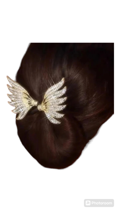 Korean Style Women's Hair Twister Crystal Wings Curler Exquisite Temperament Hairpin Curling Hair Hairpins Hair Accessories