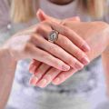 Ring Watch Gold Dainty Rings Men Heart-shaped Finger Clock Movement Metal Women. 