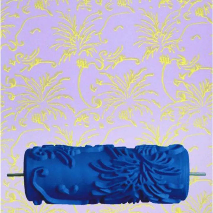 5''%20Embossed%20Paint%20Roller%20Sleeve%20Wall%20Art%20Texture%20Stencil%20Brush%20Tool%20Flower%20Pattern%20Decor%20-%20Image%204
