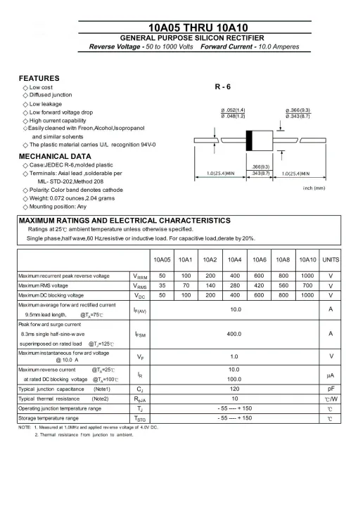 Pack%20of%2010%20-%20Rectifier%20Diode%2010A10%20-%2010%20Ampere%20-%201000%20Volt%20-%20Image%204