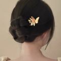 Korean Hair Fork Accessories Hairpins Alloy Metal Butterfly Hair Forks Sticks for Women. 