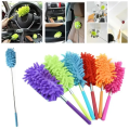 Telescopic Microfiber Wall Duster Cleaning Brush Feather Microfiber Duster Magic Dust Cleaner Fit with Extendable Telescopic Wall Hanging Handle. 