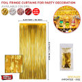 Tinsel Metallic Foil Fringe Curtains Party Photo Backdrop For Birthday Engagement wedding Anniversary Bridal Shower Baby Shower Independence Celebration Party Supplies For Home Decor Available In Gold, Green, Light Blue, Purple, Red, Rose Gold, Silver. 