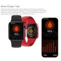 Original HW12 Smart Watch 38-40mm Full Screen With Rotating Key Heart Rate Monitor Fitness Tracker BT Make Calls (Red). 