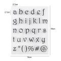 6 Pcs Alphabet Letter Alphabet Letter Fondant Stamps for Biscuit Cake Cookie Fondant Embossing. 