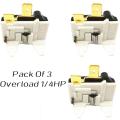 Pack Of 3, Pack Of 2 & 1 Pcs 1/4HP 220V 4TM Refrigerator Overload Compressor Electronic Overload, Overload Relay 1/4 HP Overload Compressor Overload Hvacr Ref Relay. 