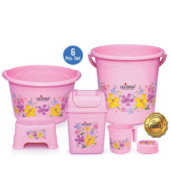 Rossetta%20Bath%20Tub%20Set%206%20Pcs%20(With%20Dustbin)%20-%20Image%203