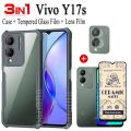 Vivo Y17s Y 17s Shockproof Phone Case for Vivo Y36 5G 4G Y27 4G Acrylic TPU Soft Anti-fall Back Cover. 