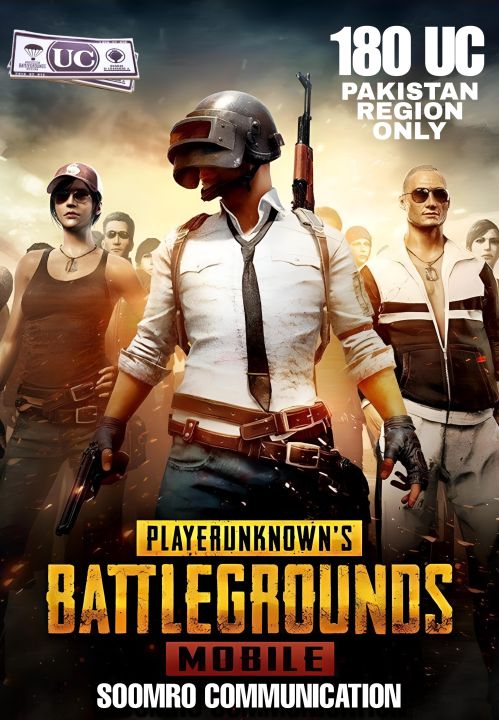 PUBG Mobile – 180 UC (Unknown Cash) PAKISTAN REGION
