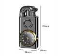 Crocodile watch lighter dual flame windproof and soft. 