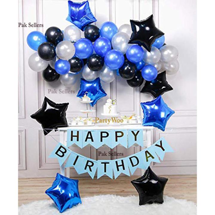 49 Pieces Birthday Theme Package for Birthday Boy / Girl , Kids First birthday party Decoration