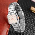 New watch   Women's NAIDU Series French Retro Small Square Steel Strap Watch   Women's Quartz Watch. 