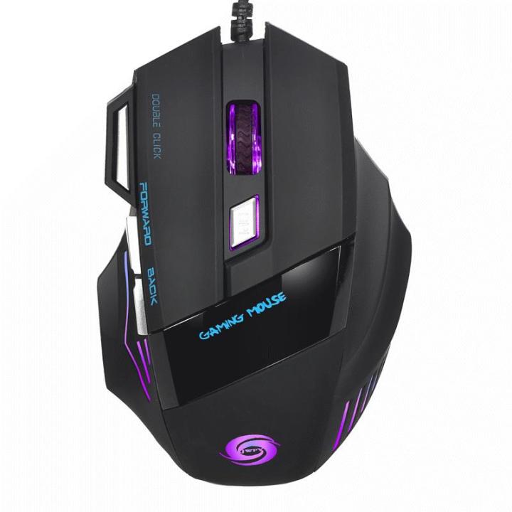Mouse with fire key luminous 7D wired 868 colorful HXSJ A gaming mouse