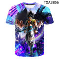 Dragon Ball Z Anime figures Son Goku Super Saiyan T Shirts Boy Kids Clothes Short Sleeve T-shirt Kids Cool Casual Top. 